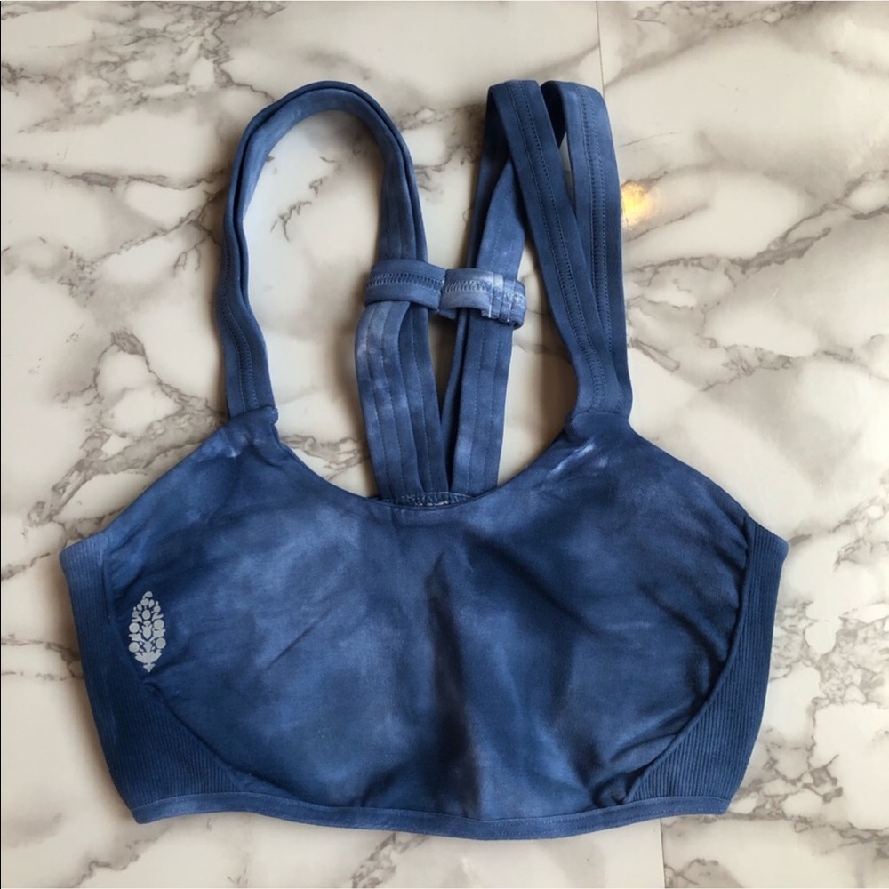 NWOT Free People On The Radar Tie Dye Sports Bra - Picture 2 of 6